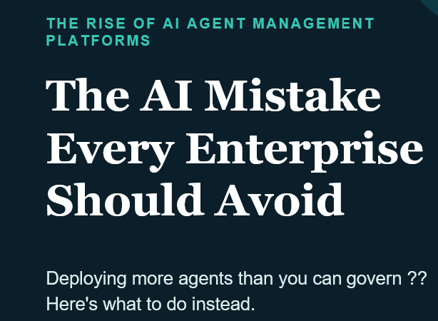 AI Agent Management Platform - 3 Key features to focus upon